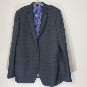 Bespoke Custom-made Charcoal Gray suit, Size 44 Long